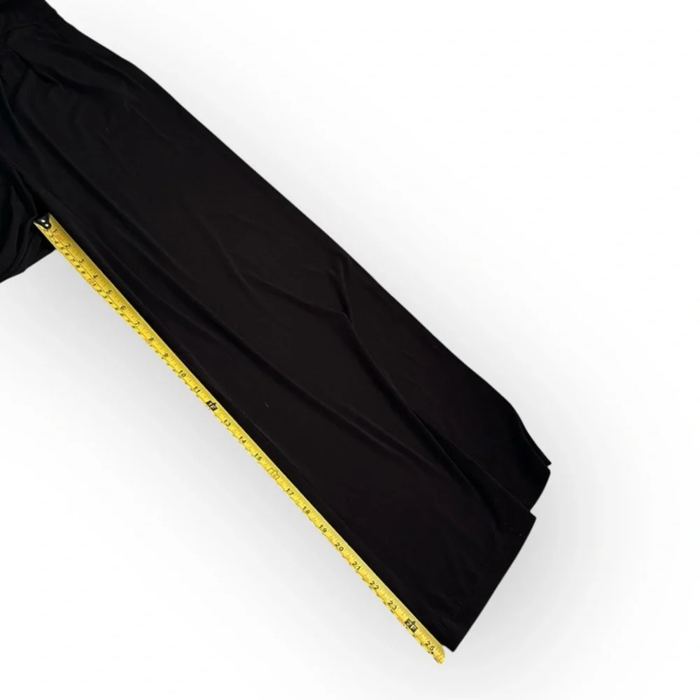 VINCE CAMUTO Faux Wrap Wide-Leg Jersey Jumpsuit, XL, Black - Picture 14 of 16